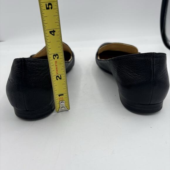 Naturalizer Flats Loafers Womens Size 7 Emiline Black Leather Block Slip On - Picture 6 of 9